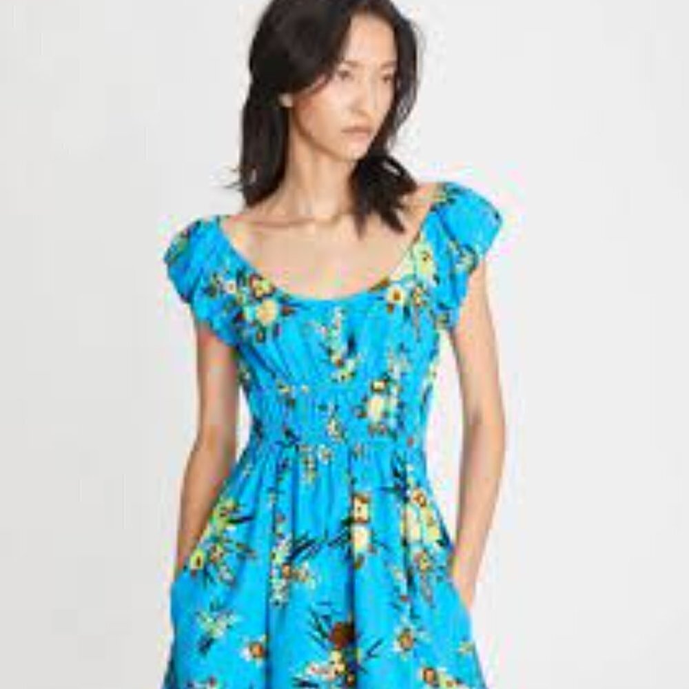 Tory Burch PRINTED SCOOP-NECK DRESS - Picture 11 of 15
